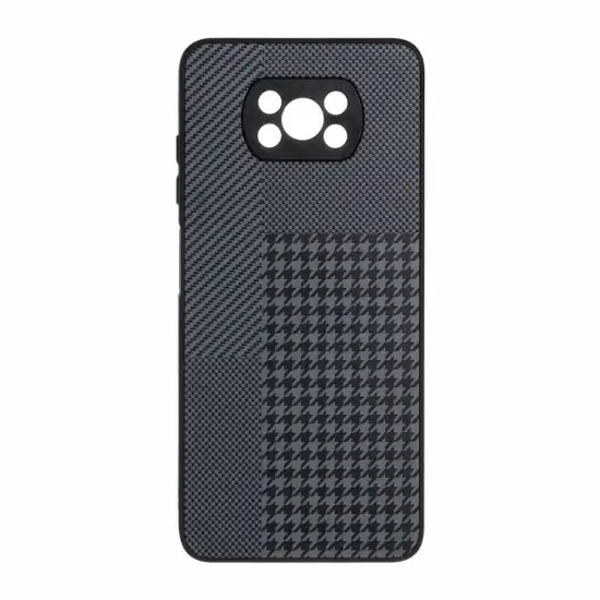 تصویر قاب گوشی موبایل مدل Safety Protection محافظ لنز هاشور دار شطرنجی