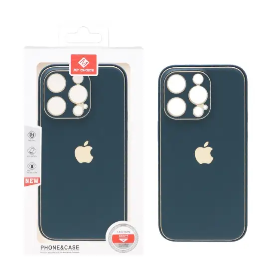 تصویر قاب گوشی موبایل مای کیس مدل چرمی لوگودار