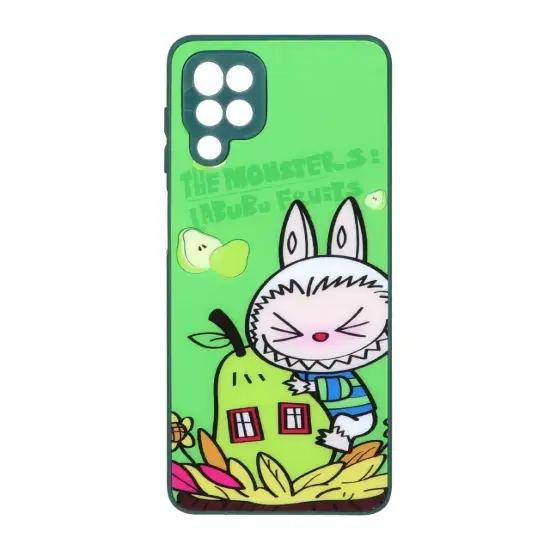 تصویر قاب گوشی موبایل مدل Labubu بازیگوش پشت طلق