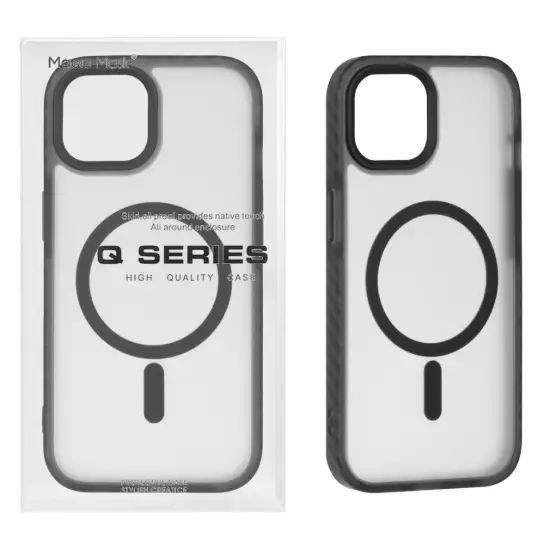 تصویر قاب گوشی موبایل مجیک ماسک مدل Q Series دور هاشور مگ سیف دار