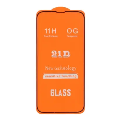 نمایش جزئیات گلس گوشی موبایل شفاف مدل Full Cover 21D