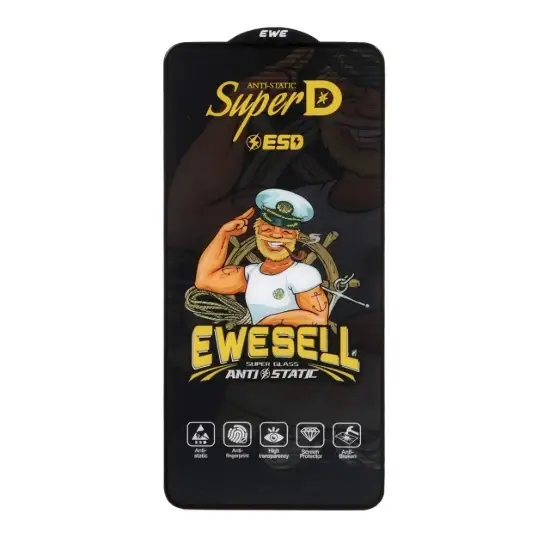 تصویر گلس گوشی موبایل شفاف یوسل مدل Full Cover Super D Esd