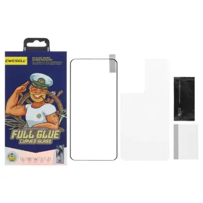 نمایش جزئیات گلس گوشی موبایل شفاف یوسل مدل خم فول چسب Full Cover