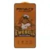 گلس گوشی موبایل شفاف مدل آنتی استاتیک Privacy Full Cover - تصویر سوم