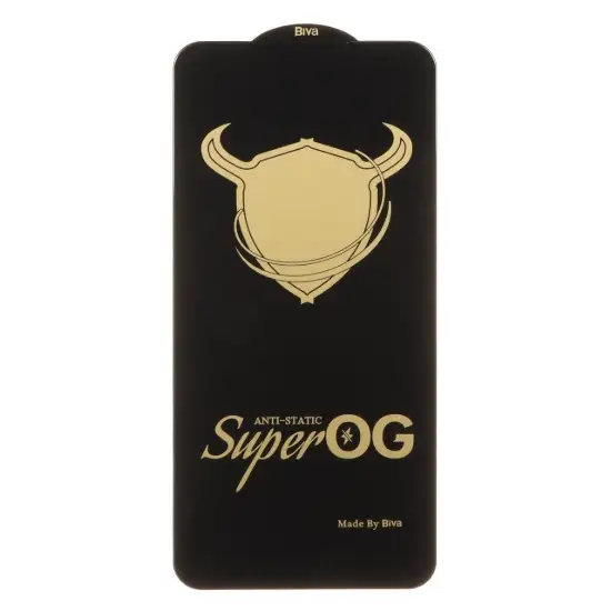 تصویر گلس گوشی موبایل شفاف آنتی استاتیک مدل Full Cover ESD Super OG