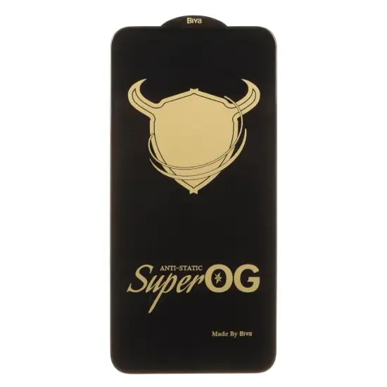 تصویر گلس گوشی موبایل شفاف آنتی استاتیک مدل Full Cover ESD Super OG