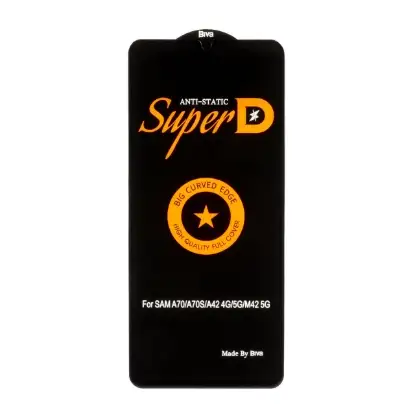نمایش جزئیات گلس گوشی موبایل شفاف بیوا مدل Anti Static Full Cover Super D