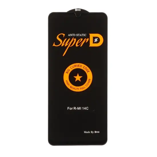 تصویر گلس گوشی موبایل شفاف بیوا مدل Anti Static Full Cover Super D