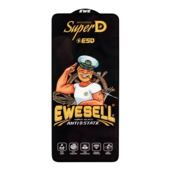 تصویر گلس گوشی موبایل شفاف یوسل مدل Full Cover Super D Esd