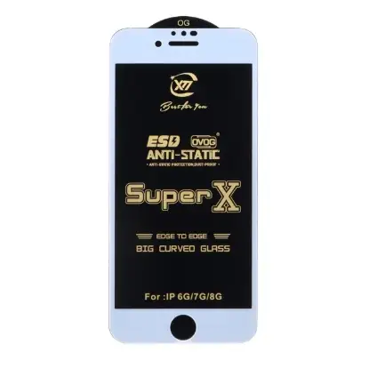 نمایش جزئیات گلس گوشی موبایل شفاف سوپر ایکس مدل آنتی استاتیک  Full Cove ESD