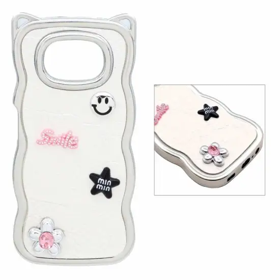 تصویر قاب گوشی موبایل مدل Pucker کنگره ای برجسته Smile