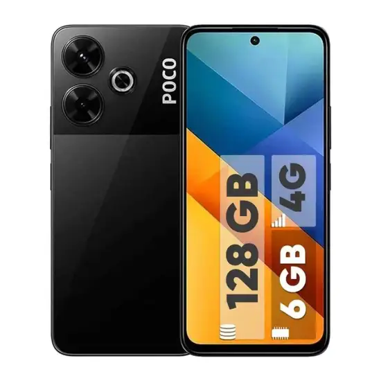 تصویر گوشی موبایل شیائومی مدل Poco M6 دو سیم کارت ظرفیت 128 و رم 6 گیگابایت