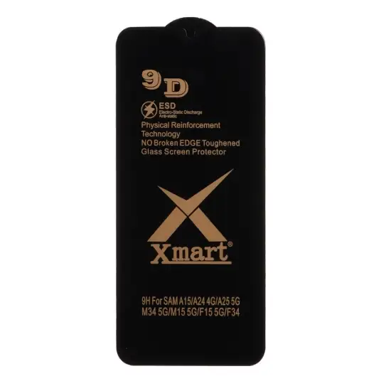 تصویر گلس گوشی موبایل شفاف ایکس مارت مدل Full Cover 9D-ESD