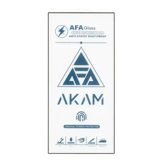 تصویر گلس گوشی موبایل شفاف آکام مدل آنتی استاتیک - Full Cover ESD