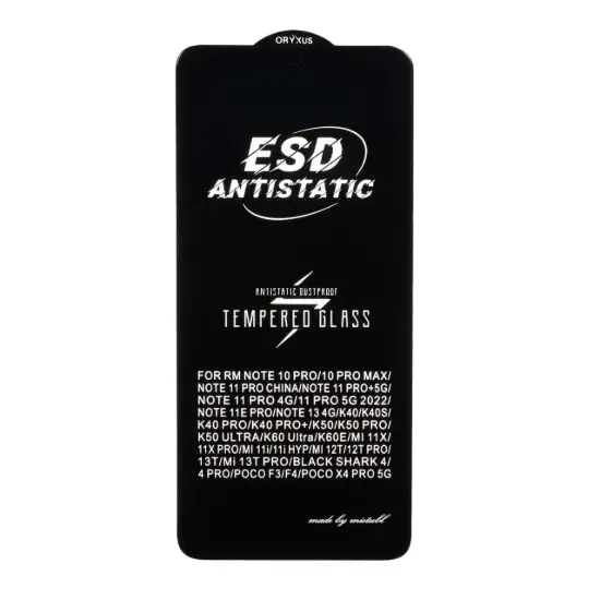 تصویر گلس گوشی موبایل شفاف اوریکسوس مدل ESD - Anti Static