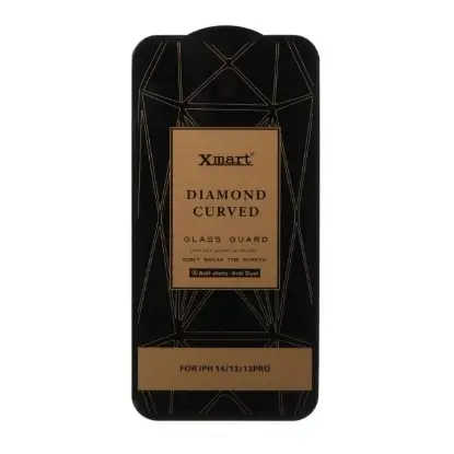 نمایش جزئیات گلس گوشی موبایل شفاف ایکس مارت مدل آنتی استاتیک Diamond Curved ESD