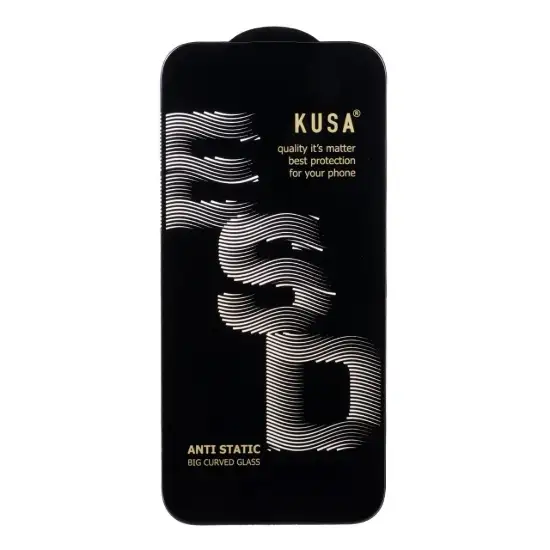 تصویر گلس گوشی موبایل شفاف کوزا آنتی استاتیک مدل Full Cover ESD