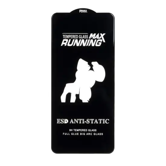 تصویر گلس گوشی موبایل شفاف رانینگ مکس مدل آنتی استاتیک ESD