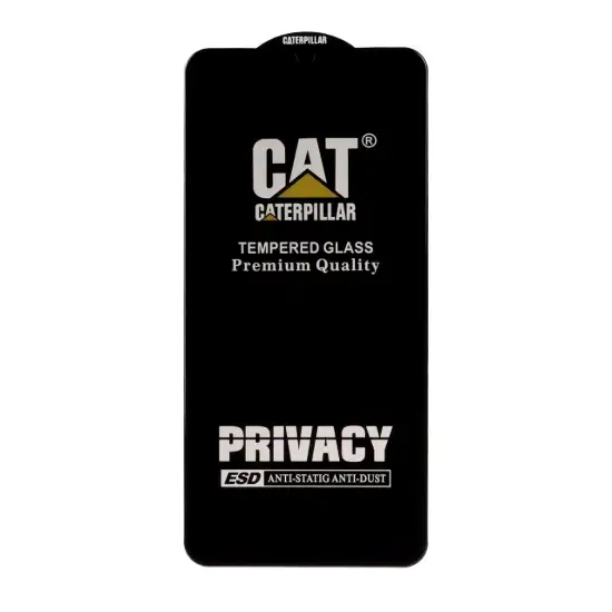 تصویر گلس گوشی موبایل شفاف کاترپیلار مدل Full Cover Privacy - ESD