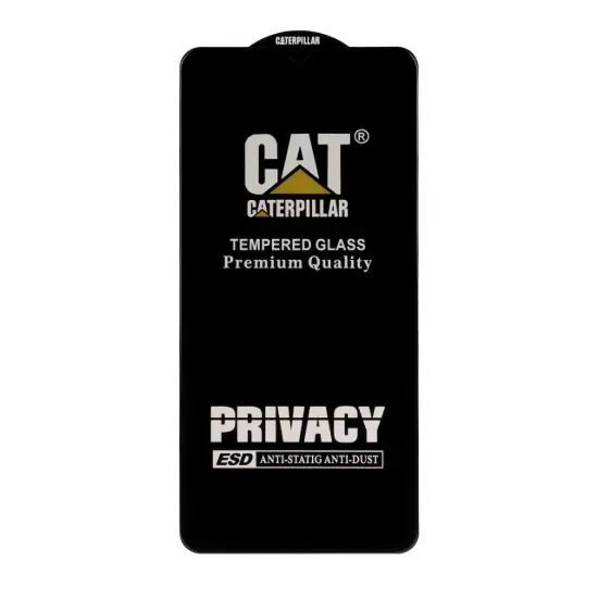 تصویر گلس گوشی موبایل شفاف کاترپیلار مدل Full Cover Privacy - ESD