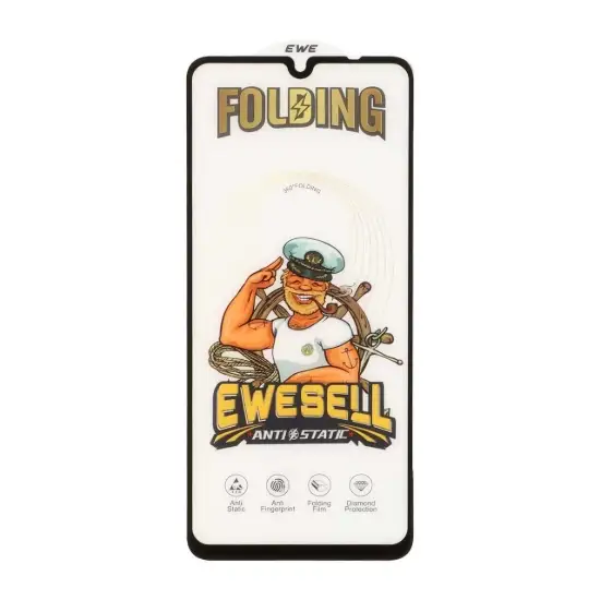 تصویر گلس گوشی موبایل شفاف یوسل مدل آنتی استاتیک Folding Full Cover 