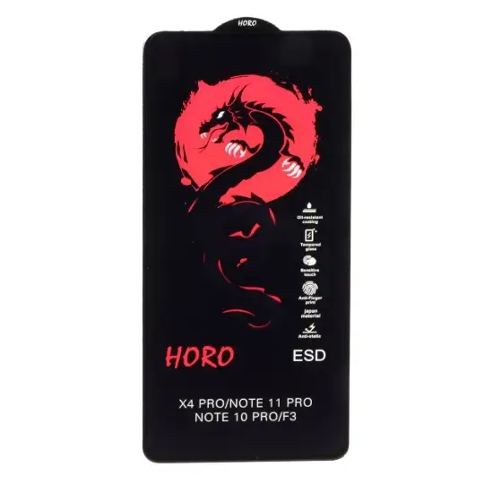 تصویر گلس گوشی موبایل شفاف هورو مدل Full Cover ESD