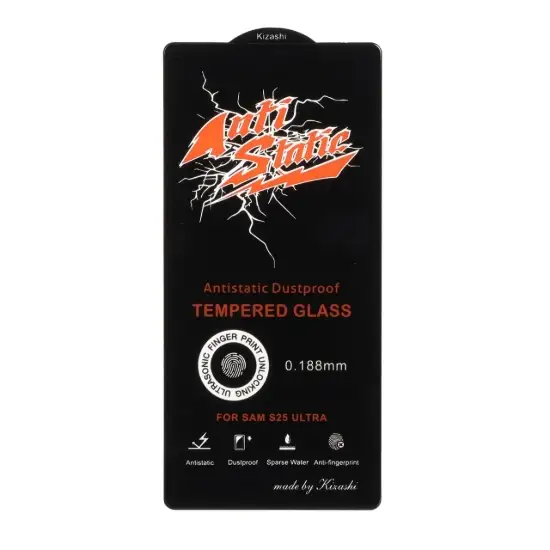 تصویر گلس گوشی موبایل شفاف کیزاشی مدل آنتی استاتیک 0.188 Full Cover Anti Fingerprint