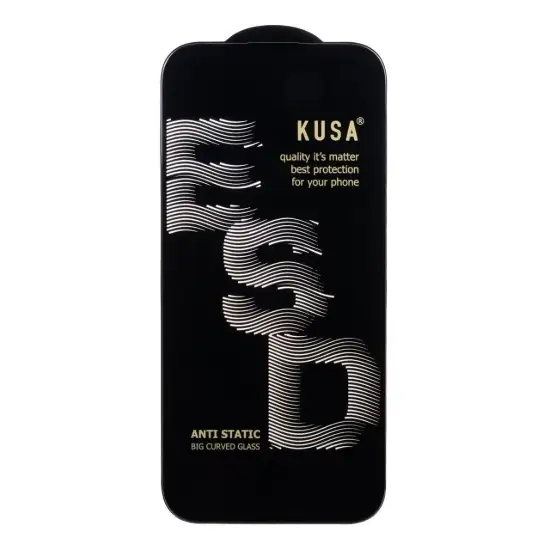 تصویر گلس گوشی موبایل شفاف کوزا آنتی استاتیک مدل Full Cover ESD