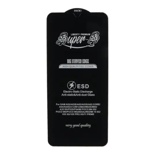 تصویر گلس گوشی موبایل شفاف آگ مدل آنتی استاتیک  Super S