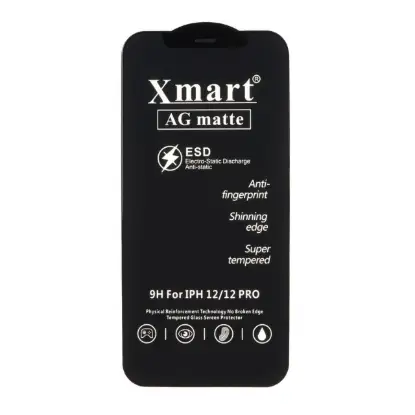 نمایش جزئیات گلس گوشی موبایل شیشه ای ایکس مارت مدل آنتی استاتیک AG matte