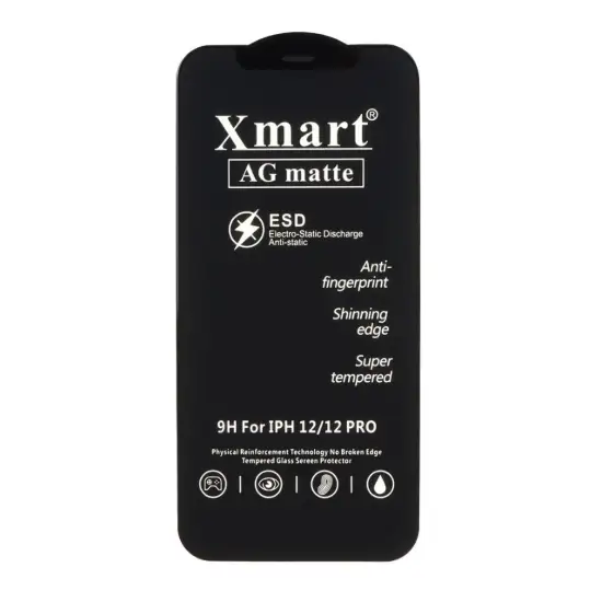 تصویر گلس گوشی موبایل شیشه ای ایکس مارت مدل آنتی استاتیک AG matte