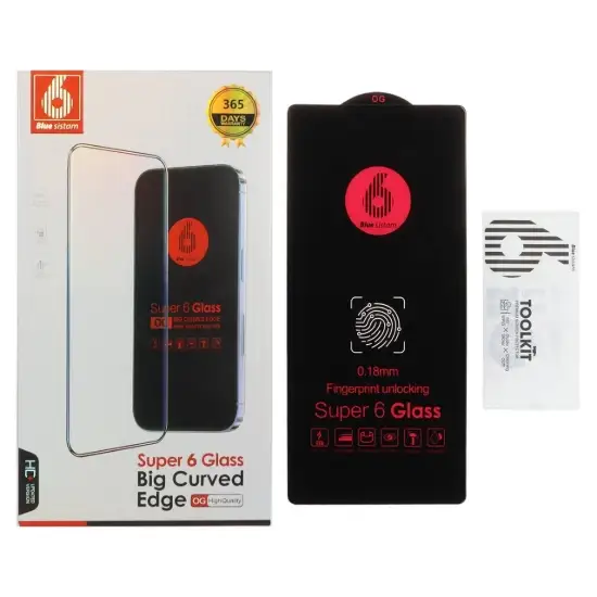 تصویر گلس گوشی موبایل شفاف آگ مدل Full Cover - Super 6