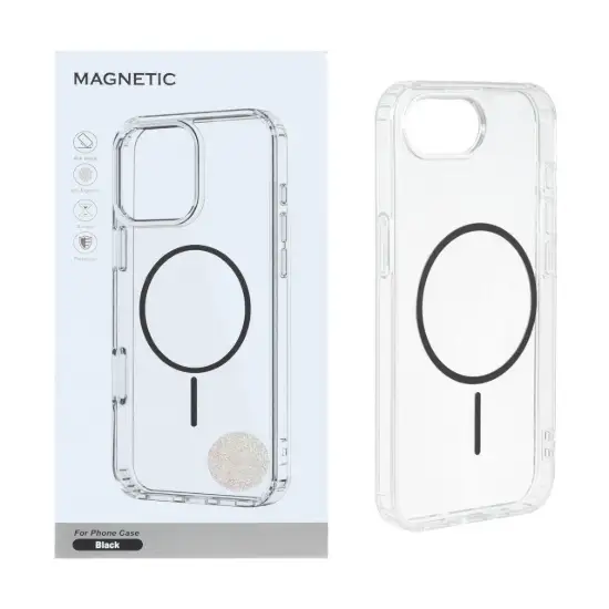 تصویر قاب گوشی موبایل مدل Magnetic دور ژله ای مگ سیف دار رنگی