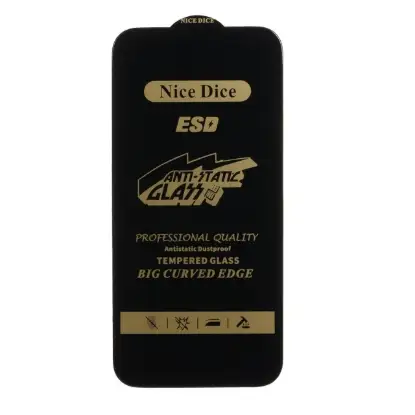 نمایش جزئیات گلس گوشی موبایل شفاف نایس دایس مدل Full Cover ESD Anti Static