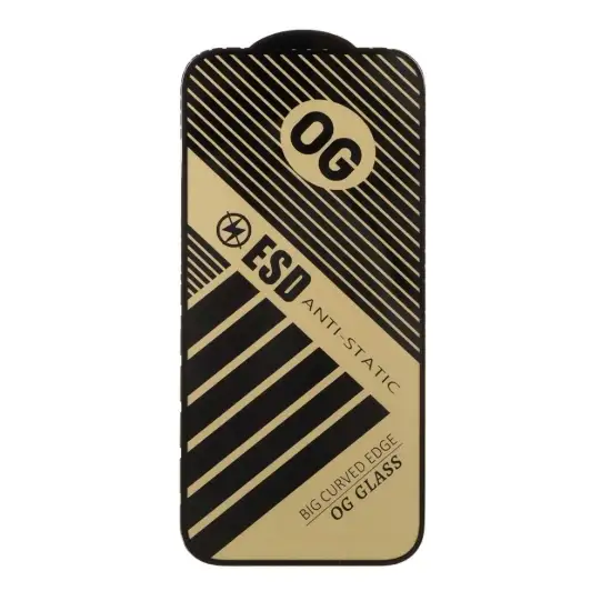 تصویر گلس گوشی موبایل شفاف آگ مدل آنتی استاتیک Full Cover - ESD