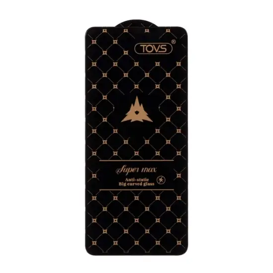 تصویر گلس گوشی موبایل شفاف سوپرمکس مدل آنتی استاتیک Full Cover