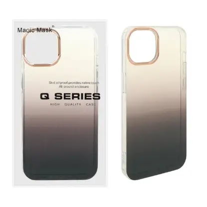 نمایش جزئیات قاب گوشی موبایل مجیک ماسک مدل Q Series شفاف دو رنگ لنز متال مگ سیف دار