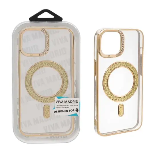 تصویر قاب گوشی موبایل ویوا مادرید مدل الکترواستاتیک اکلیلی مگ سیف دار