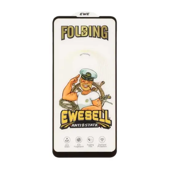 تصویر گلس گوشی موبایل شفاف ایوسل مدل Folding آنتی استاتیک Full Cover