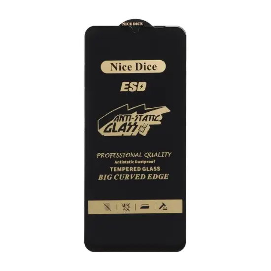 تصویر گلس گوشی موبایل شفاف نایس دایس مدل Full Cover ESD Anti Static