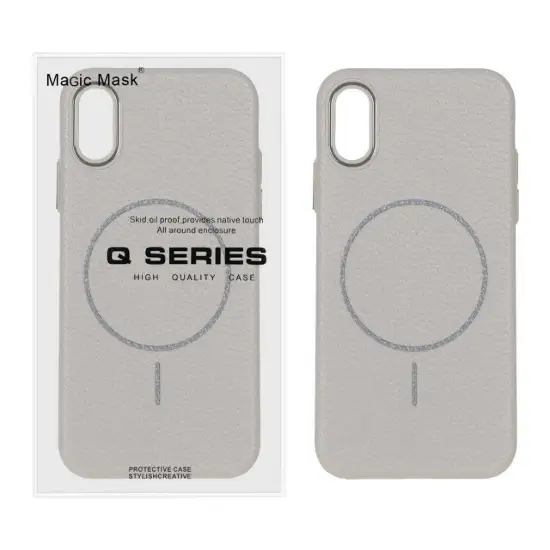 تصویر قاب گوشی موبایل مجیک ماسک طرح چرم مگ سیف دار