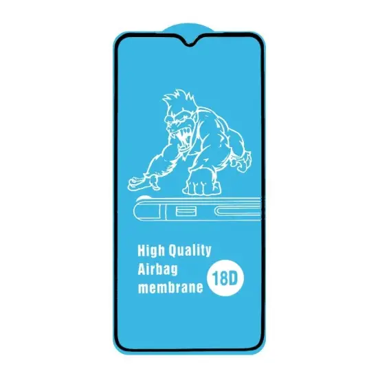 تصویر گلس گوشی موبایل شفاف کینگ کونگ مدل ایربگ دار Full Cover