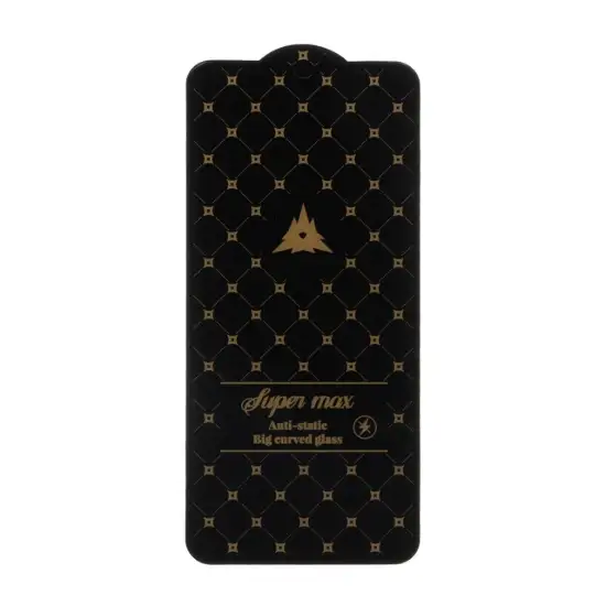 تصویر گلس گوشی موبایل شفاف سوپرمکس مدل آنتی استاتیک Full Cover