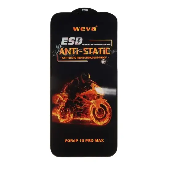 تصویر گلس گوشی موبایل شفاف ویوا مدل آنتی استاتیک Full Cover ESD