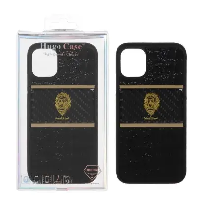 نمایش جزئیات قاب گوشی موبایل مدل Lion چرمی پوست ماری طرح کربن