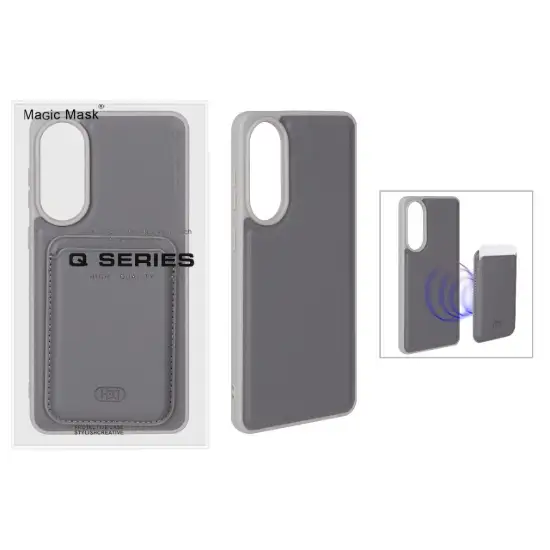 تصویر قاب گوشی موبایل چرمی اچ دی دی مدل Q Series با ست جاکارتی مگنتی مگ سیف دار