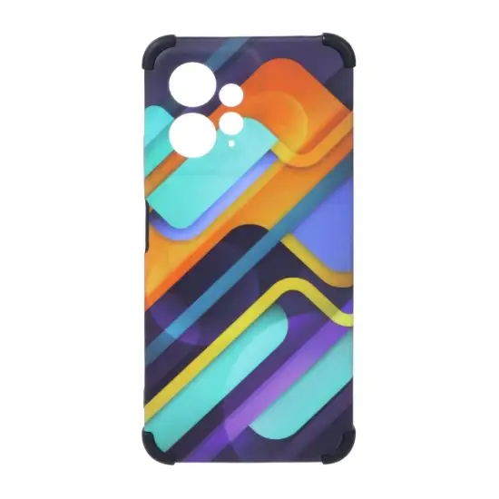 تصویر قاب گوشی موبایل مدل طرح دار بامپردار Color Flow