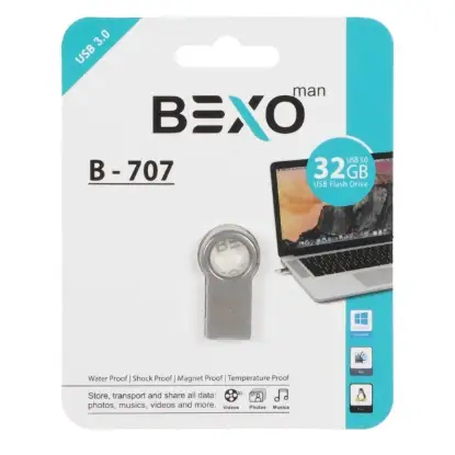 نمایش جزئیات فلش مموری بکسو مدل B-707 USB3.0 ظرفیت 32 گیگابایت