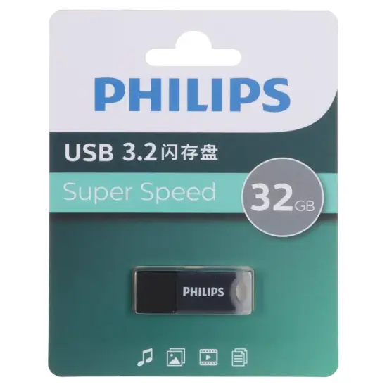 تصویر فلش مموری فیلیپس مدل FM10UA032B/93-B  USB 3.2 ظرفیت 32 گیگابایت