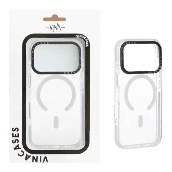 تصویر قاب گوشی موبایل وینا مدل شفاف مگ سیف دار